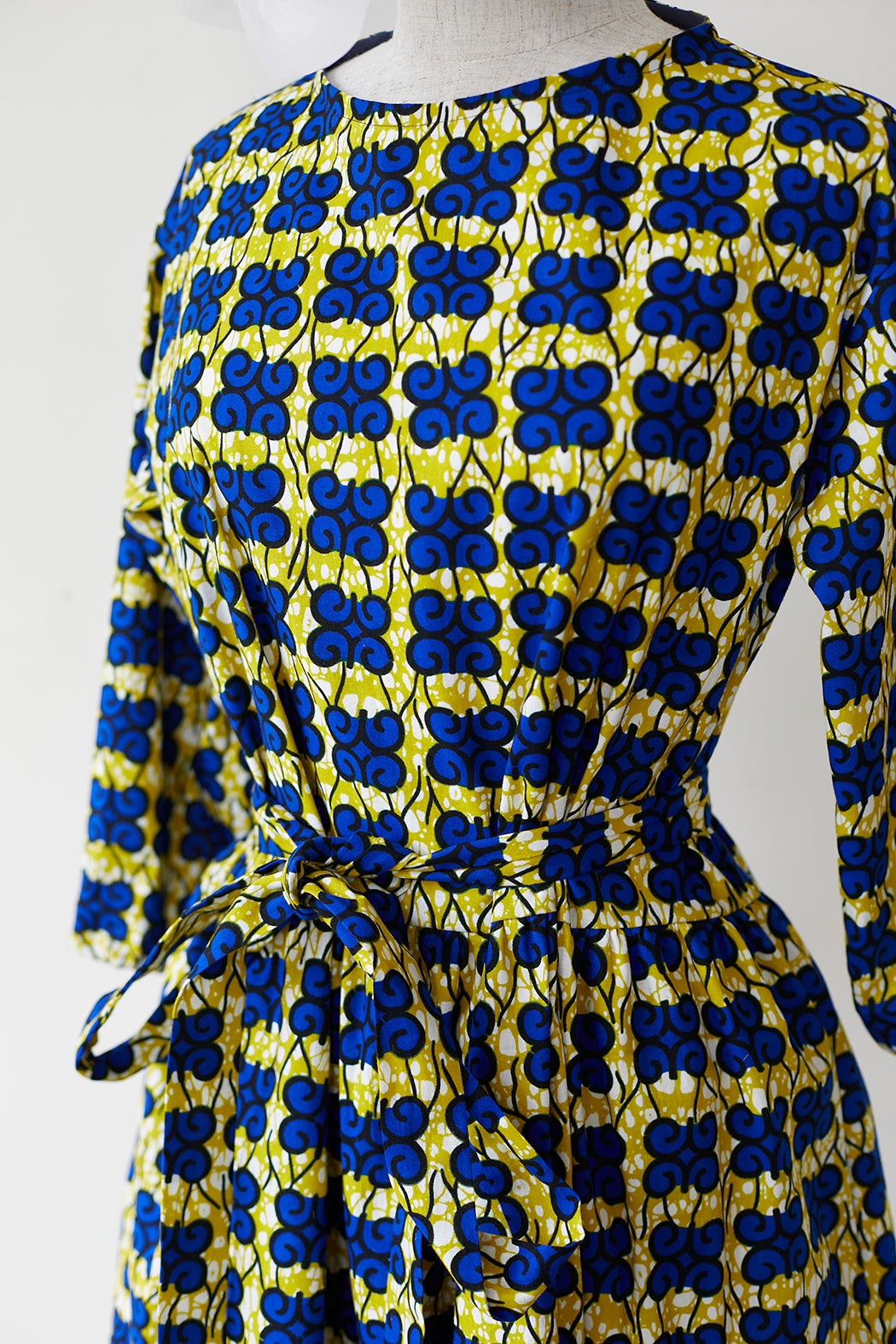 Smock Dress - Blue Butterfly