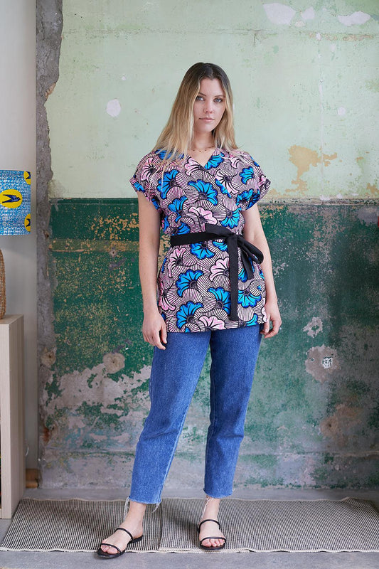 Fleur De Mariage, Nicolette Wrap Shirt, Sea Salt Pink - ULO Australia